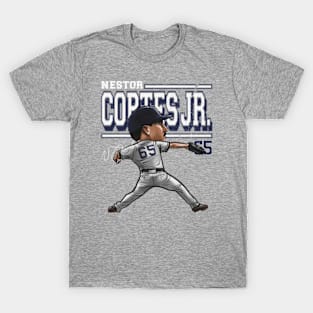 Nestor Cortes Jr. New York Y Cartoon T-Shirt